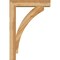 Ekena Millwork Thorton Block Rough Sawn Bracket w/ Offset Brace, Western Red Cedar, 6"W x 26"D x 38"H BKT0604X26X38THR05RWR - alternate 3